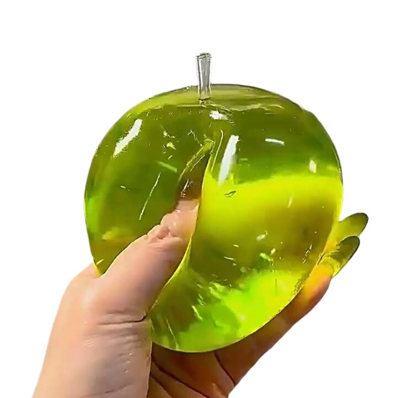 1 Piece Relieve Stress And Vent Anger Toys Green Apple Plasticity Squeeze Toy To Relieve Stress For Friends