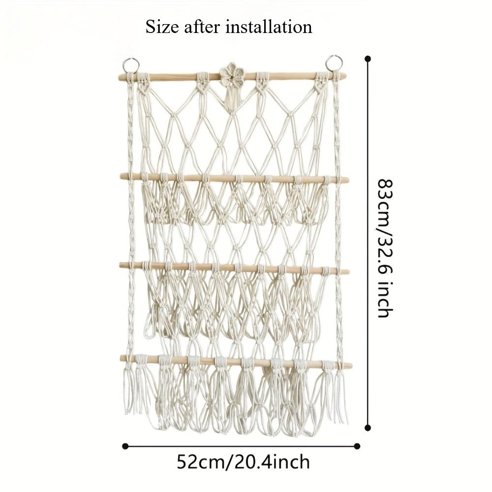 

1 шт. Богемная плюшевая полка для хранения игрушек, Бытовая полка для хранения игрушек, Органайзер для плюшевых игрушек большой вместимости