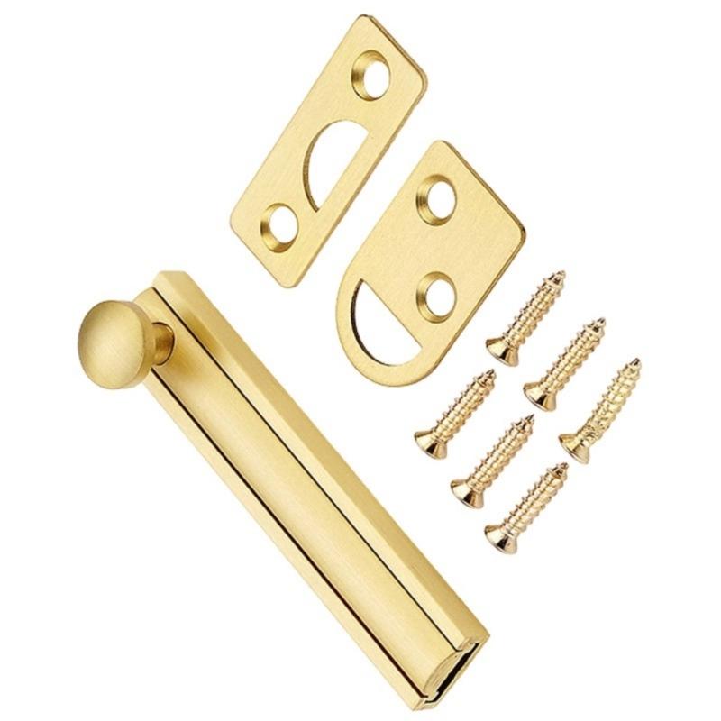 Barn Slide Latches Door Bolt Lock Bathroom Home Security Latches Metal Concealed Door Latches Door Security Locks Enduring
