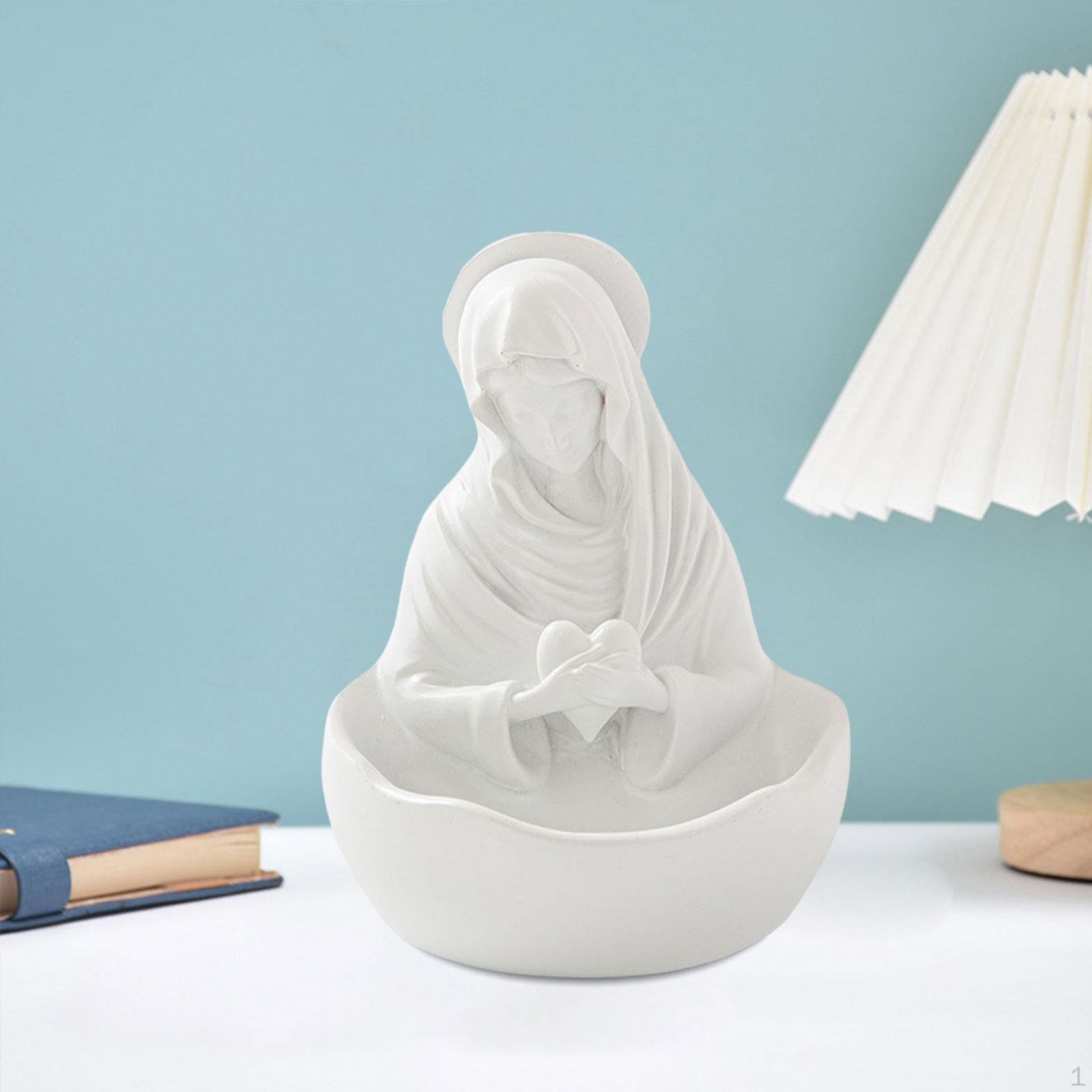 

Чаша для ключей со статуей Девы Марии, декоративный поднос для украшений, подарочная смола для прихожей, офиса Style C