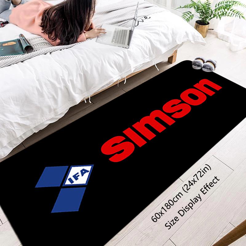 Floor Mat Simsons Motor Non-slip Foot Rug for Entryway Hallway Carpet Kitchen Water Absorbed Rugs Fluffy Bedside Mats Home Decor