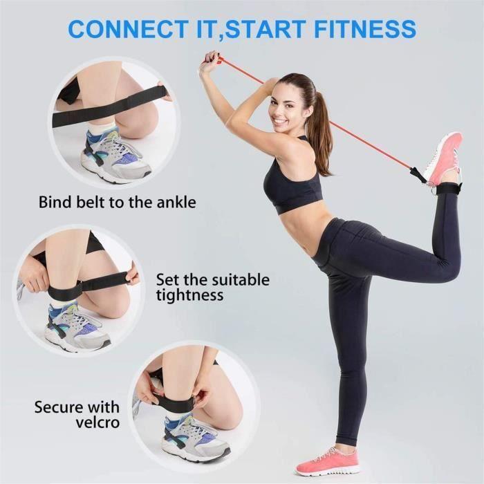 Elastic Fitness Bands - Yangbaga - 11pcs Kit - Adjustable Resistance - Durable - Multi-colored