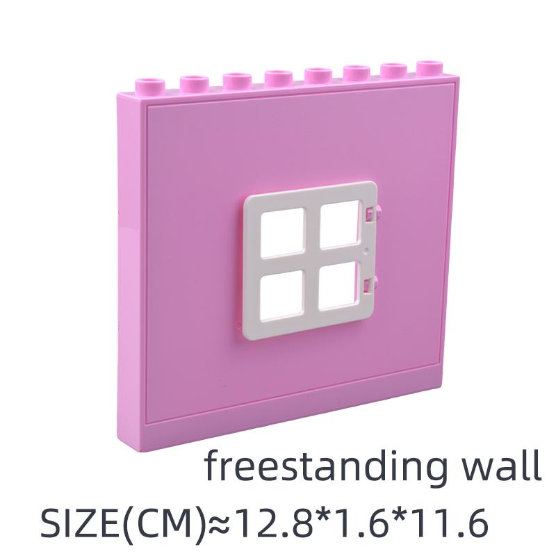 Große Bausteine Haus Zubehörteile Dach Fenster Wand Bauen Zusammenbauen Steine Lernspielzeug Für Kinder Geschenk