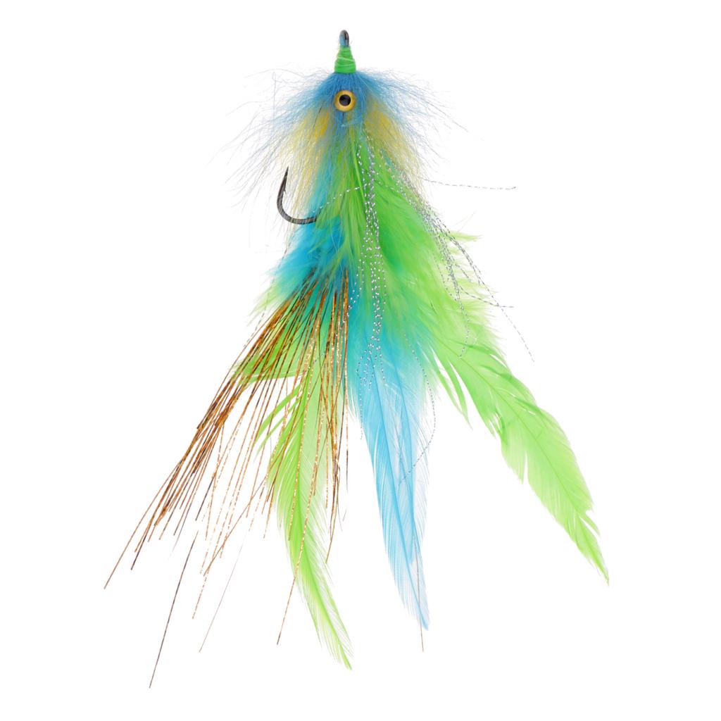 

Fly Fishing Saltwater Flie Streamer Steelhead Salmon Striper Pike Trout Simulation Flies Lure for Freshwater Lake River