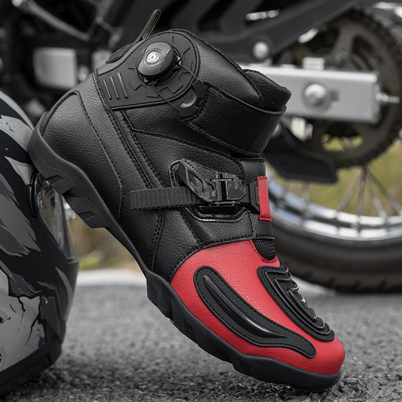 36-48 Unisex motociklu zābaki, liela, maza āda, Citron pretslīdes motociklu zābaki