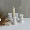 Geometric Cylindrical Semi-circular Candle Holder Mold DIY Crystal Dropper Plaster Ornament Candle Holder Mold Candle Base Mold