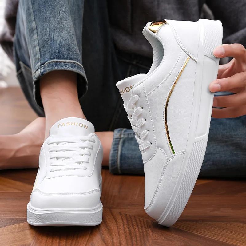 Men's Casual Sneakers Female Korean Version of The Hundred Small White Shoe Four Seasons Breathable Women's Platform Board Shoes