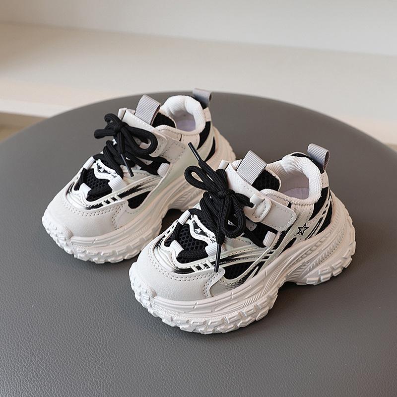 

Spring and autumn children s shoes, boys dad shoes, breathable mesh shoes, girls baby shoes, fashionable trendy tire-soled toddler shoes 21-25Code【One Hand5Doub