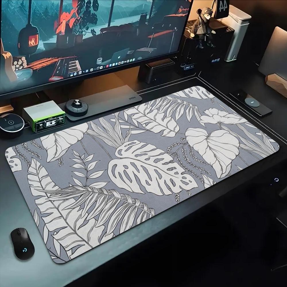 Tropical rainforest plant Mouse Pad 500X1000 mm Large Gaming Mousepad Gamer XL Rubber Otaku Keyboard Pad Laptop Desk Mat