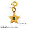 Fashion Personality Star Star Sun Jewelry Buckle Pendant Stainless Steel Gold Plated DIY Jewelry Accessories