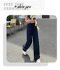 2024 Women's Hong Kong Retro High-Waist Wide-Leg Jeans: Autumn Loose Fit, Slimming Salt System, Casual Street Style