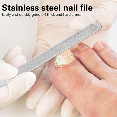 Lima per unghie professionale in acciaio inossidabile Blocco lucidante per levigatura per unghie Manicure Forniture Strumenti Arte Bellezza Dita dei piedi Strumento per la cura