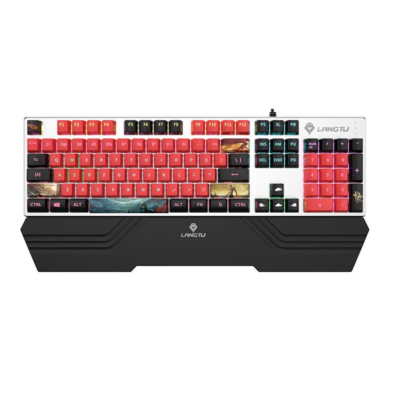 OLOEY Wired Hot-Swappable Mechanical Gaming Keyboard with Wrist Rest