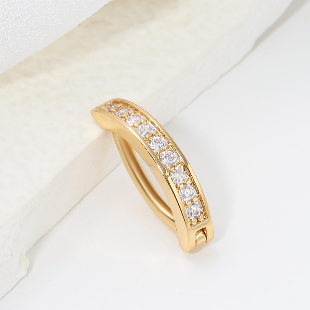 

Простой и модный женский пирсинг пупка для офисных работниц, персонализированный ряд бриллиантов, инкрустированный цирконом, нишевый дизайн, универсальный зажим для пупка