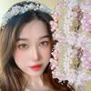 Sweet Style Flower Garland Headband Simple Design Bride Wedding Crown Beaded Headpiece  Children