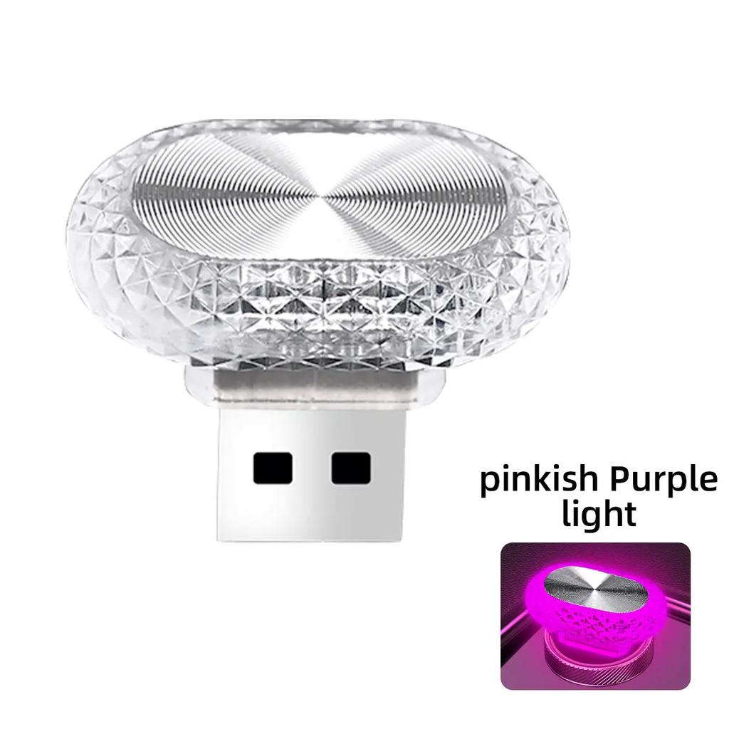 1/2pcs Car Interior Light LED Ambient Light Mini USB Decoration Light Environment Light RGB Color Car Accessories Plug and Play