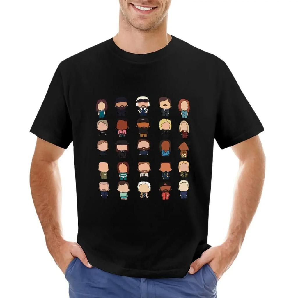 Lehrmeister (Vereinigtes Königreich) Serie 11-15 Casts T-Shirt Schwergewichte koreanische Mode T-Shirts für Männer Baumwolle