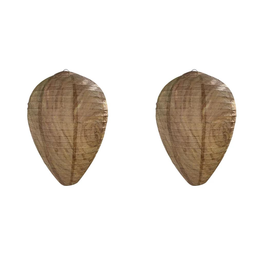 1-5PCS Hanging Wasp Nest Decoy Outdoor Waterproof Fake Wasp Nest Decoy Nest Decoy Hornets Plastic Insects Paper Drive Beehive