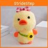 Doll Duck Plush Keychain Bag Accessories With Checkered Bow And Decor Sunflower