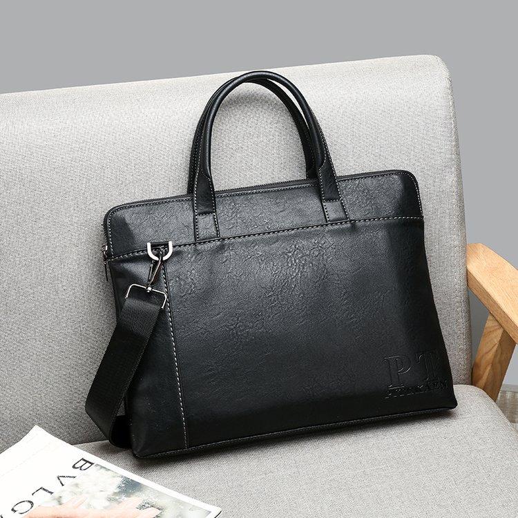 

Новая мужская сумка-портфель для бизнеса, одноплечная, через плечо, повседневная сумка для компьютера 38cm*7cm*29cm чёрный