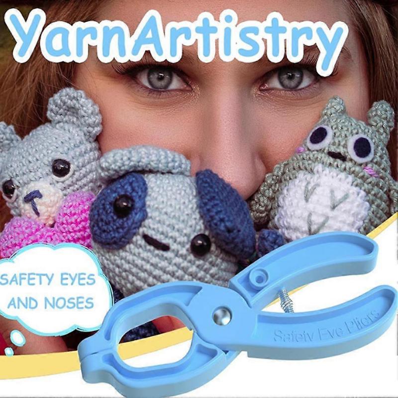 Safety Eye Tool, Auxiliary Tool for Attaching for Crocheting Eyes Crochet Tools