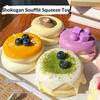 Strawberry Souffle Squishy Toy With Soft Creamy Texture And Realistic Food Look Perfect For Stress Relief Kids Gift Desk Decor