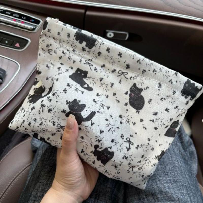 Çizgi Film Kanvas Çanta Anime Kozmetik Çantası Seyahat Portföy Çantası Makyaj Çantası Taşınabilir Düzenleyici El Çantası