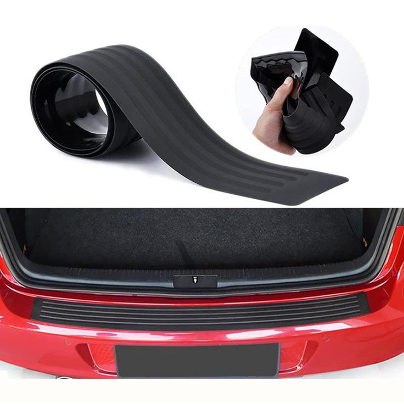 Universal Rear Bumper Guard Car Trunk Door Sill Plate Protector Pvc Rubber Protector Strip For Bumper Reinforcement Decoration