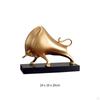 Abstract Ox Bull Sculpture Acrylic Freestanding Tabletop Decor Ornament for Living Room Bedroom Desk