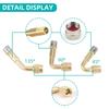 45/90/135 Degree Angle Brass Auto Air Tyre Valve Extender Auto Motorcycle Valve Adaptor Tyre Inflatable Tube Extension Adapter