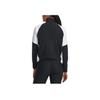 Under Armour Zip Straight Casual Long Sleeve Retro Sports Stand Collar Jacket Women jackets Black 1379447-001