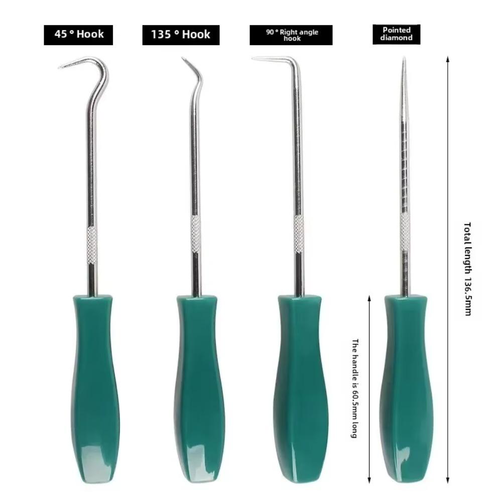 4Pcs Set Professional Oil Seal Screwdrivers O-ring Seal Seal Removal Tools Gasket Remover Tools Durable Multi-Purpose Hooks