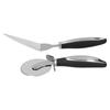 2-teiliges Set Pizza Schneider Spatel Edelstahl Pizza Spatel Schaufel mit rutschfestem Griff