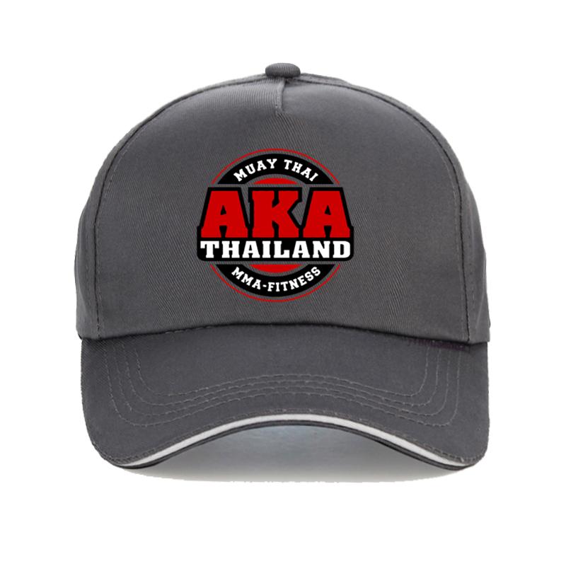 Aka Thailand Gym Logo Muay Thai Mma Kick Boxing Men S Baseball Cap Summer Gym Healthy Life Style Sports Snapback Hat Gorras