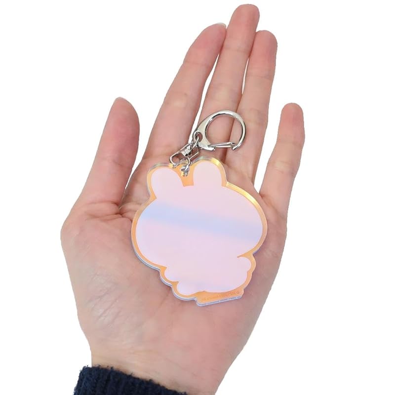 K Company Asamimi-chan glitter acrylic keychain carrot H64×W54×D3mm AS-KAK-NI