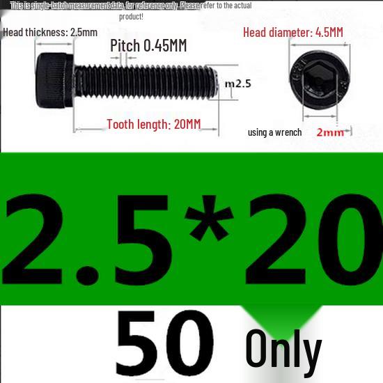 High-Strength Grade 12.9 Internal Hex Head Screws M1.4-M20