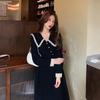 2024 Spring Retro French Slimming Long Sleeve Dress for Women