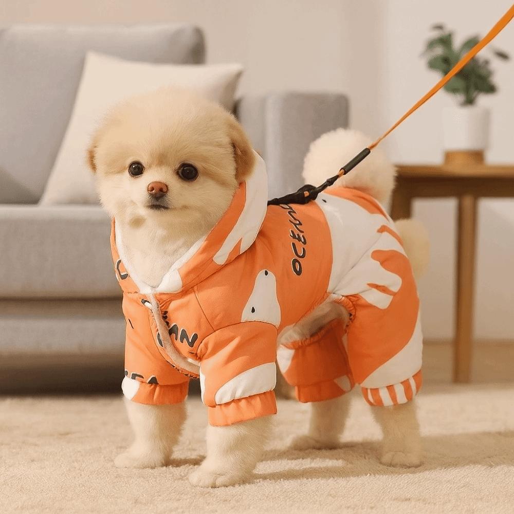 Hunde Winterkleidung gegen Haarausfall Warme Hunde Fleecejacke Niedlicher Welpen Jumpsuit Outdoor