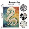 DIY Pearl Art Dragon Painting Kit 5D Crystal Rhinestone Embroidery for Bedroom Living Room Wall Decoration Handmade Craft