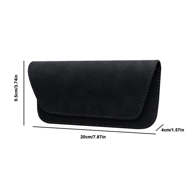 Magnetische Sonnenbrillenbox fürs Auto, Aufbewahrungstasche für Brillen, Organizer für die Sonnenblende, Aufbewahrungstasche aus Leder für Sonnenschutzblenden, Autozubehör