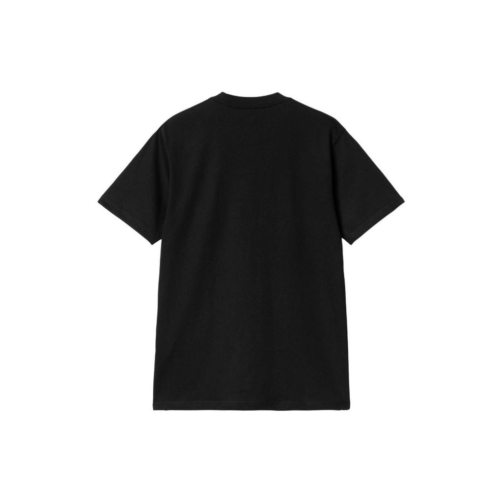 Carhartt WIP American Print Crew Neck Short Sleeve T-Shirt Men Tops Black I033179-89-XX