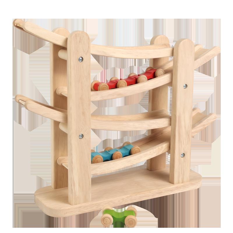 Деревянные животные-неваляшки: Визуальная отслеживающая и сенсорная развивающая игрушка для маленьких детей