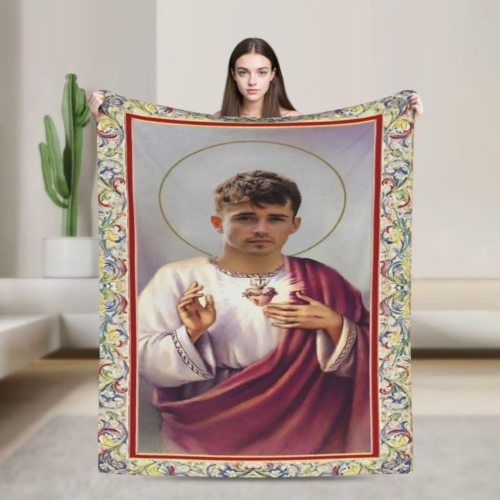 Coperta Charles Leclerc Qualità Calda Morbida Biancheria da Letto Coperte Invernali Viaggio Ufficio Decorazioni per la Casa Copriletto Novità