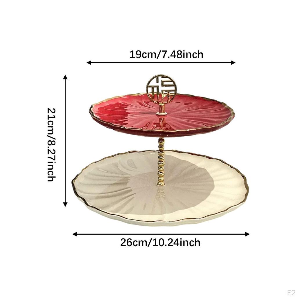 Layered Cake Stand Cupcake Holder Light Luxury Display Candy Plate Dessert Tiered Serving Tray