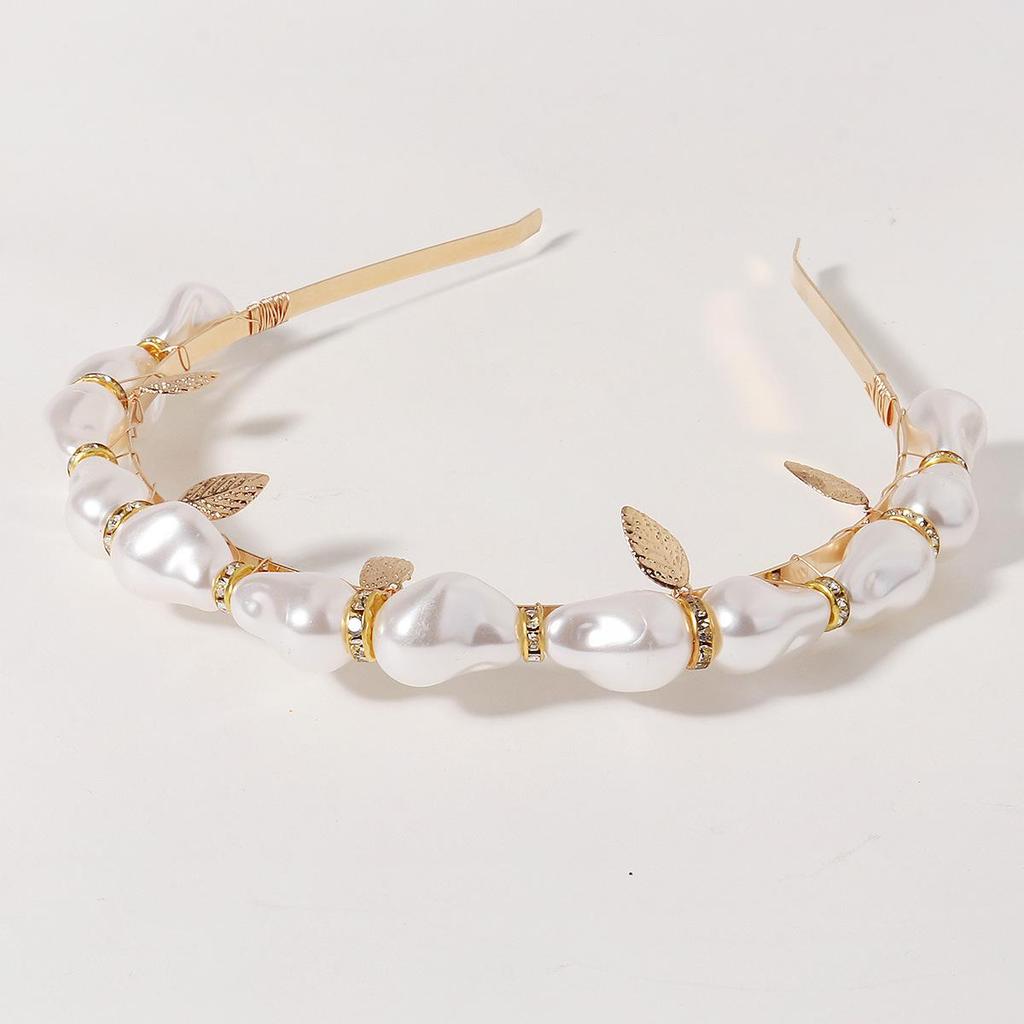 Baroque Pearl Luxury Headband: Handmade, Elegant Accessory for Parties and Birthdays