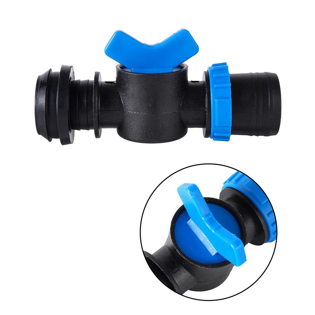25/28/32mm Drip Irrigation Pipe Valve Connector Barb Switch Valve Drip Pipe Parts Drip Irrigation Or Sprinkler System Barb Conne