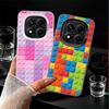 Fashion Building Blocks Pattern Soft Phone Case for Xiaomi Redmi Note 13 14 15 Pro Plus 12S 12 11S 11 11T 10S 10 Shockproof Cove