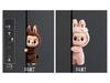 Labubu Cute Plush Doll Refrigerator Magnet - 3D Personality, Strong Magnetic, Waterproof Door Decoration Sticker.