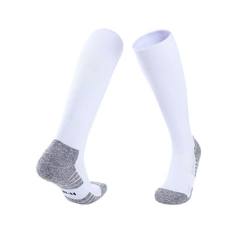 Cross-Border Mid-Calf Non-Slip Football Training Socks for Adults and Children, Thickened Towel Bottom.