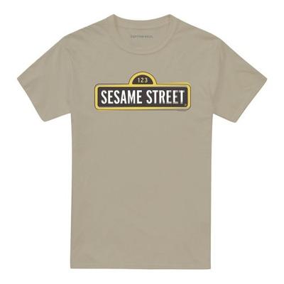 Sesame Street Unisex Adult Tilted Logo T-Shirt